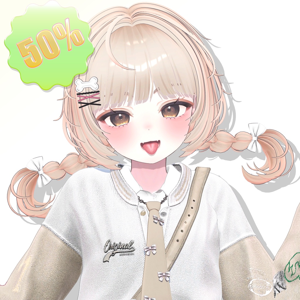 ✨10k Follower SALE✨【 11アバター対応】 Chibi Girl Cutie Braid [REMAKE]