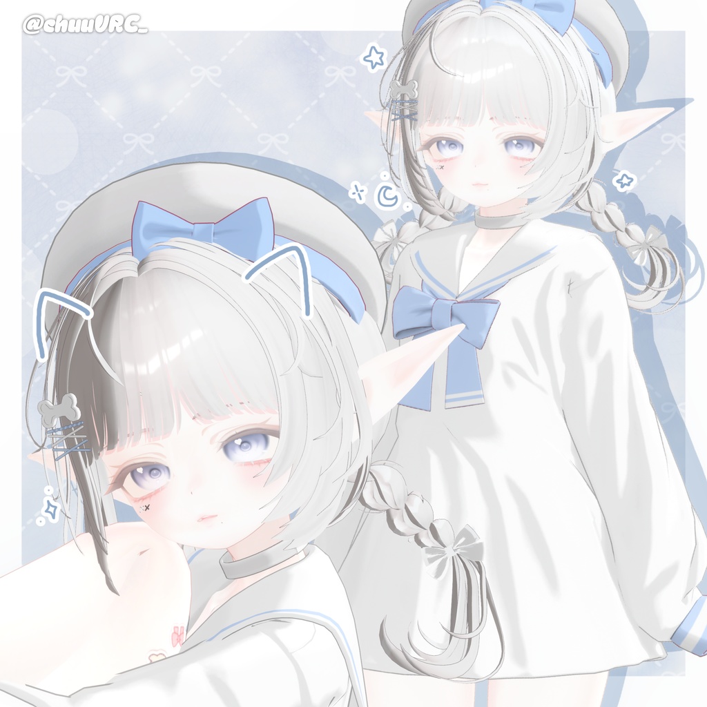 【 11アバター対応】 Chibi Girl Cutie Braid [REMAKE] 缩略图 24
