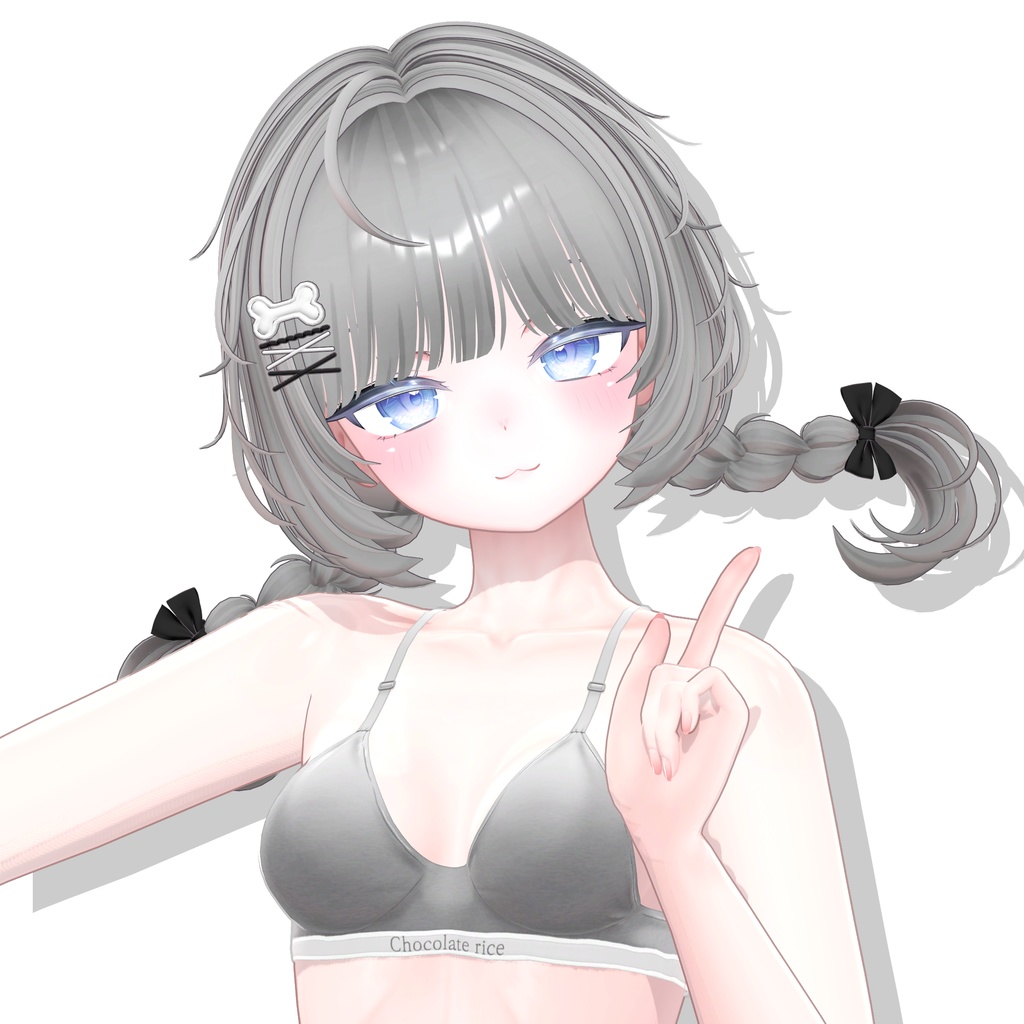 【 11アバター対応】 Chibi Girl Cutie Braid [REMAKE] 缩略图 4