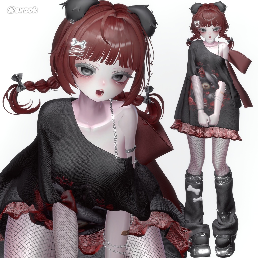 【 11アバター対応】 Chibi Girl Cutie Braid [REMAKE] 缩略图 23