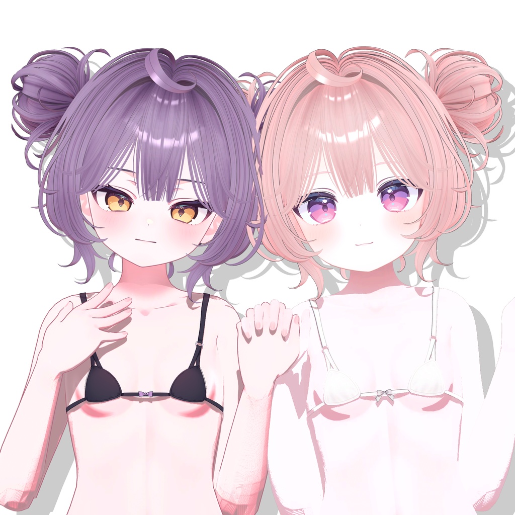 【10アバター対応】 Massy TwinBun [ReTexture] 缩略图 6