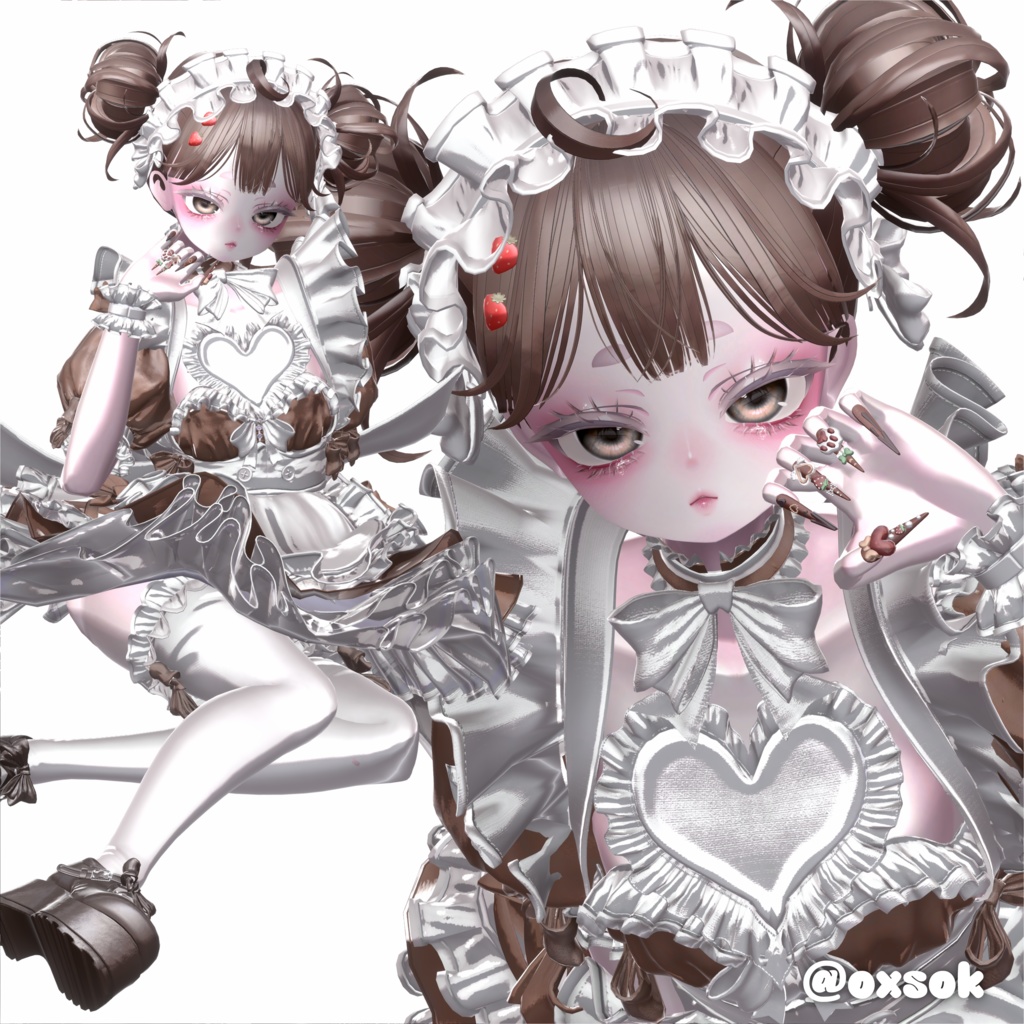 【10アバター対応】 Massy TwinBun [ReTexture] 缩略图 21