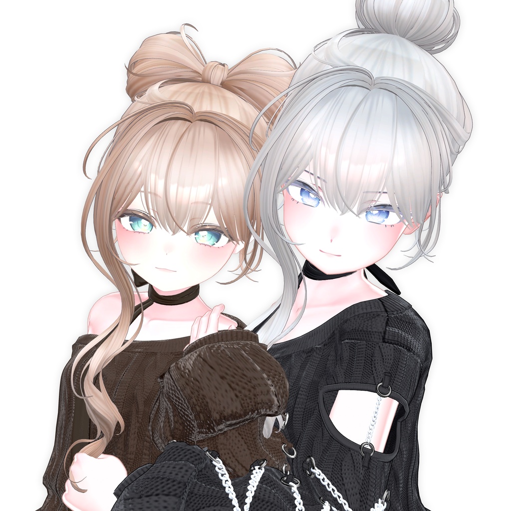 【10アバター対応】 DereDere Ribbon Bun🎀