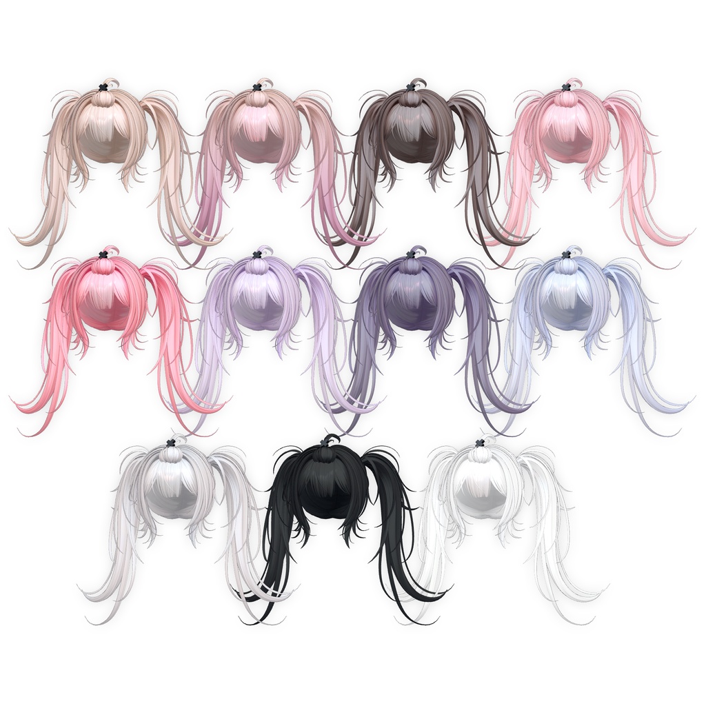 【10アバター対応】 Lazy Girl Hair🎮