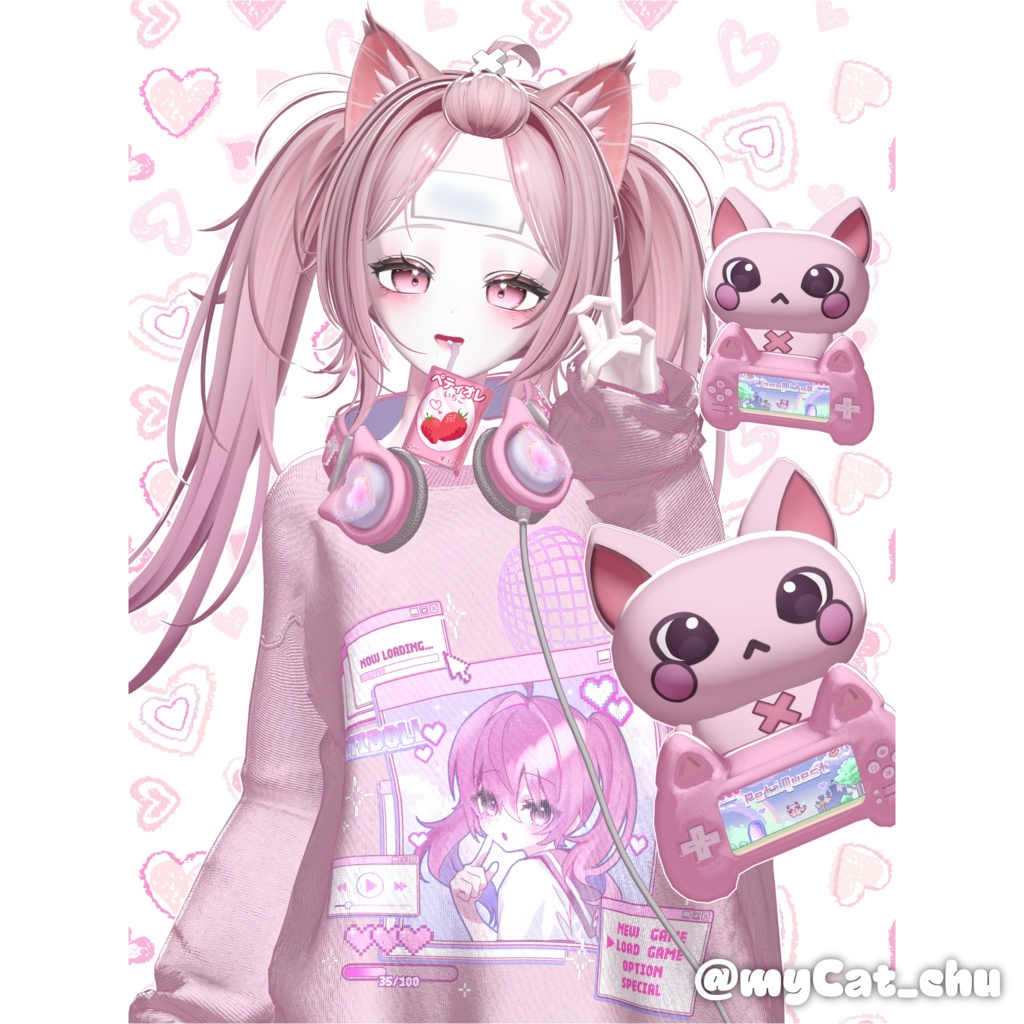 【10アバター対応】 Lazy Girl Hair🎮