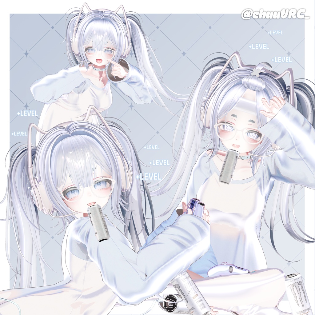 【10アバター対応】 Lazy Girl Hair🎮