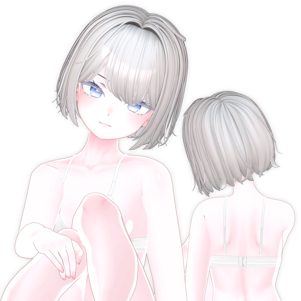 【10アバター対応】 3Style Bob Hair