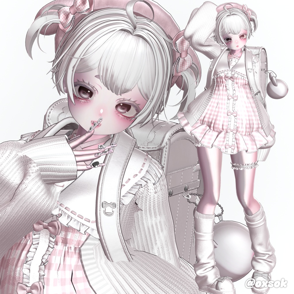 【10アバター対応】 3Style Bob Hair