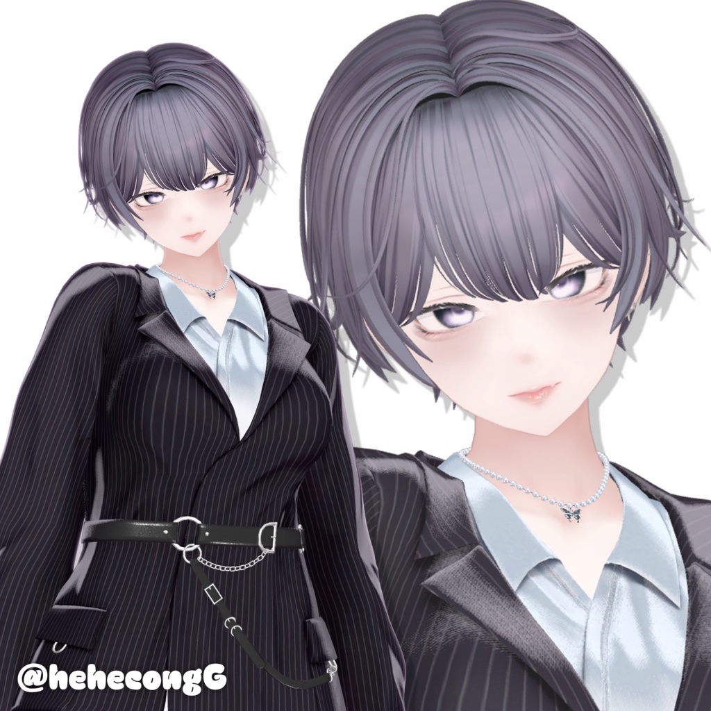 【10アバター対応】 3Style Bob Hair