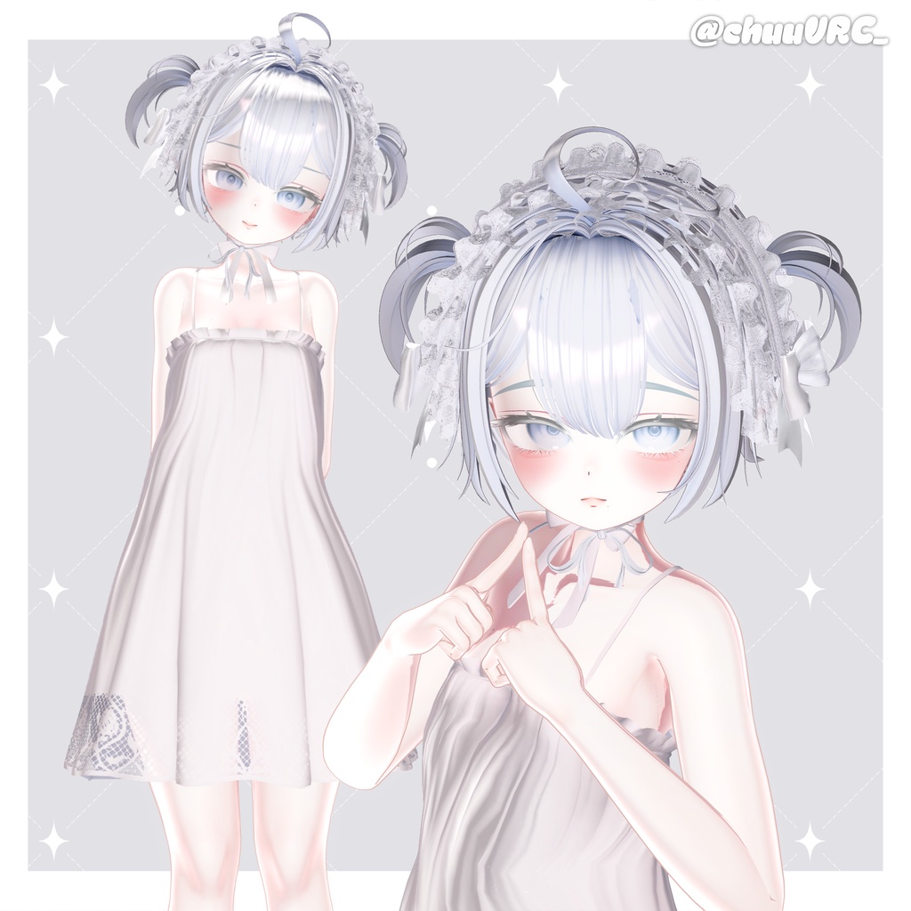 【10アバター対応】 3Style Bob Hair