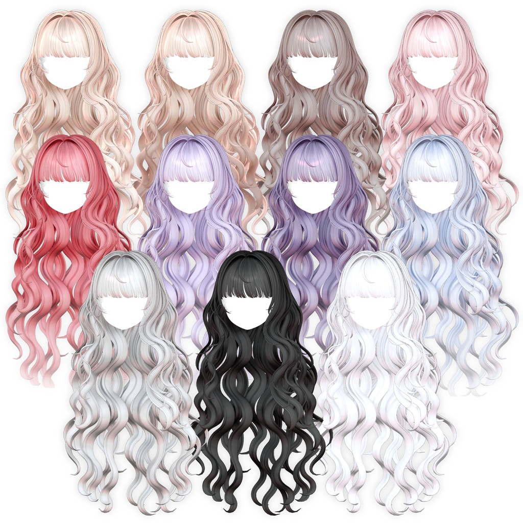 【9アバター対応】 Lovely Wavy Hair💗