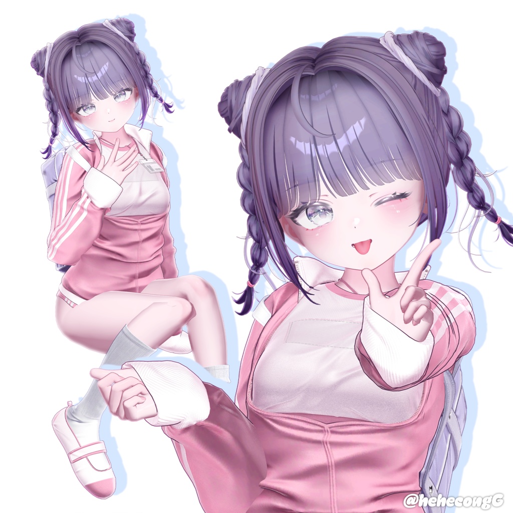 【8アバター対応】 Kitty Cat Buns🐾