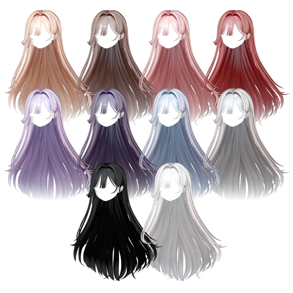 【9アバター対応】 Otome Hair