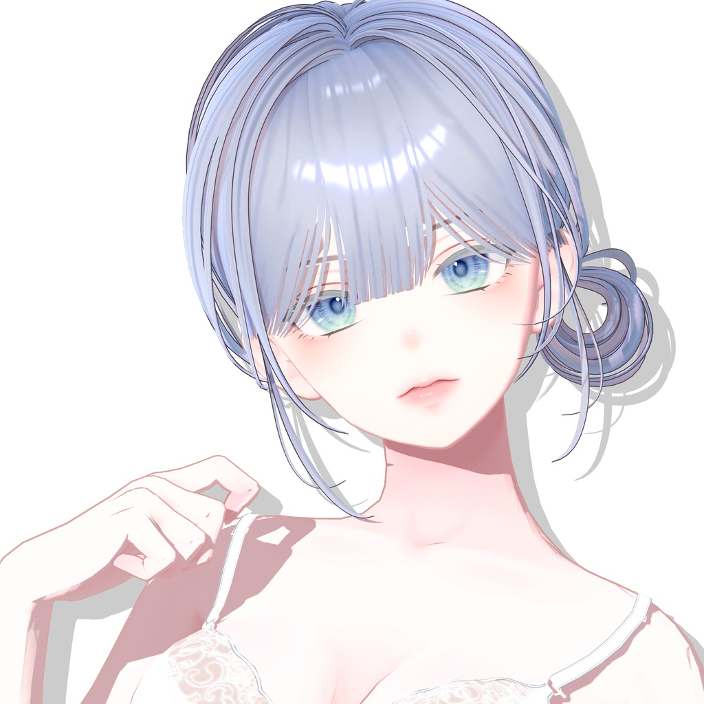 【8アバター対応】 Natural Bun Hair