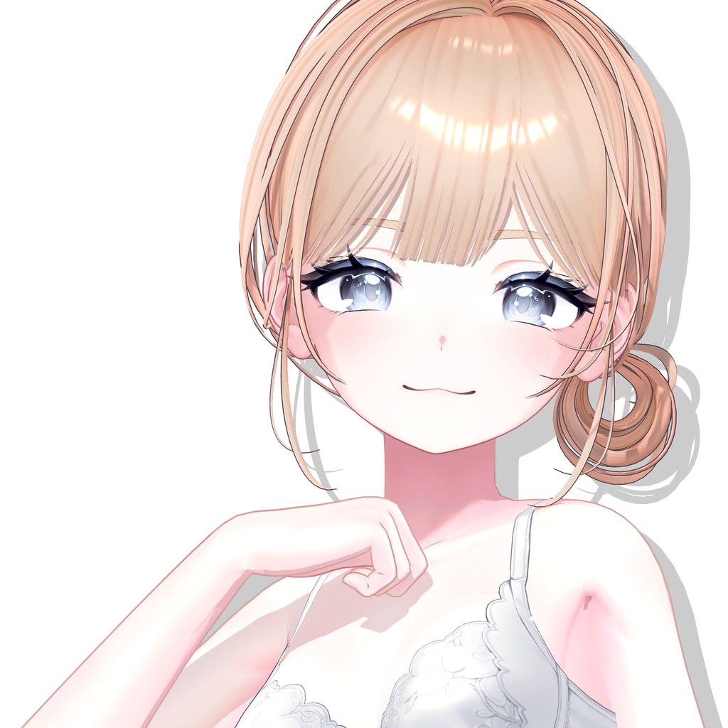 【8アバター対応】 Natural Bun Hair