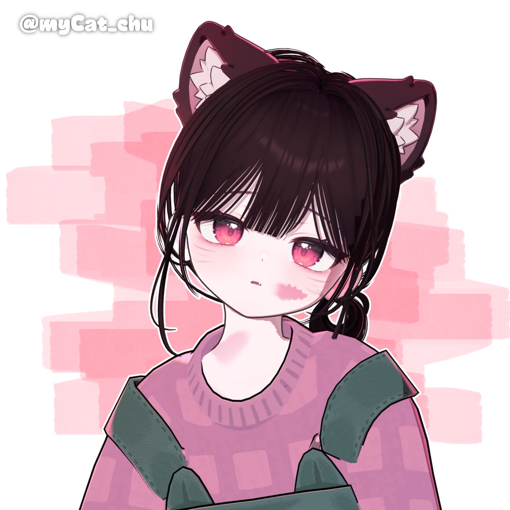 【8アバター対応】 Natural Bun Hair