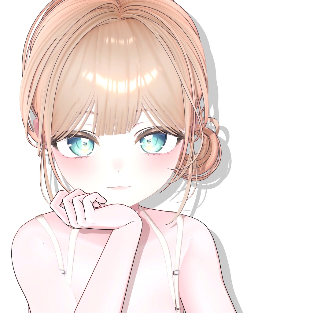 【8アバター対応】 Natural Bun Hair