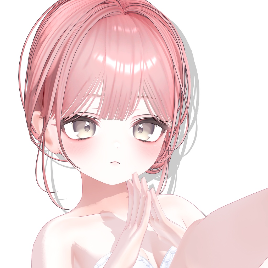 【8アバター対応】 Natural Bun Hair