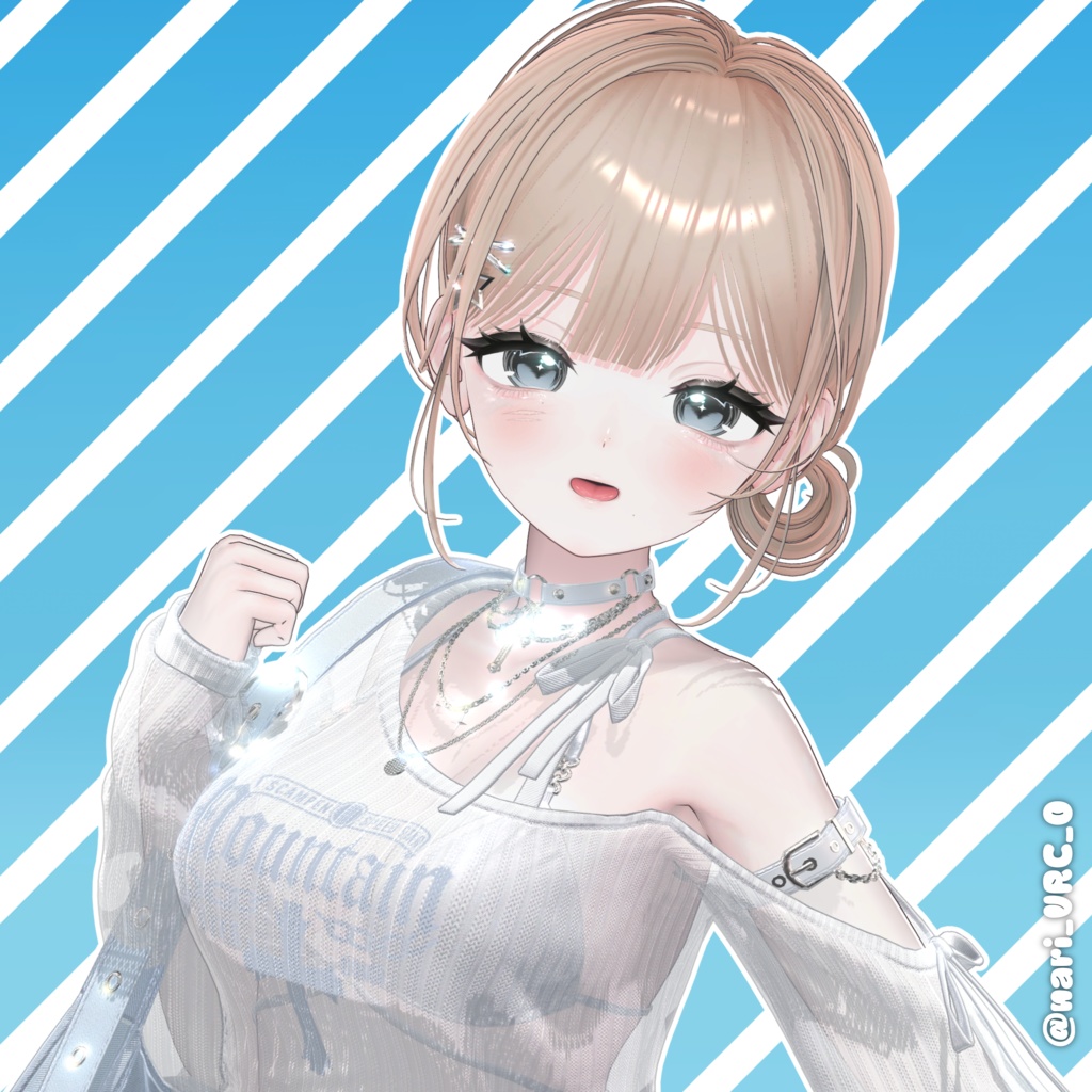【8アバター対応】 Natural Bun Hair