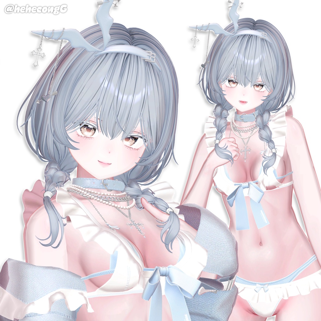 【12アバター対応】 Mofu Braid Hair