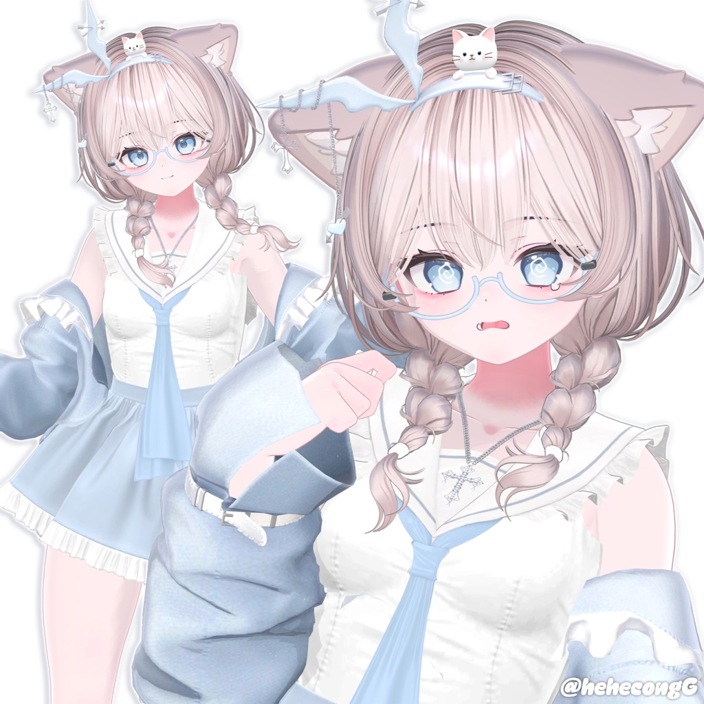 【12アバター対応】 Mofu Braid Hair