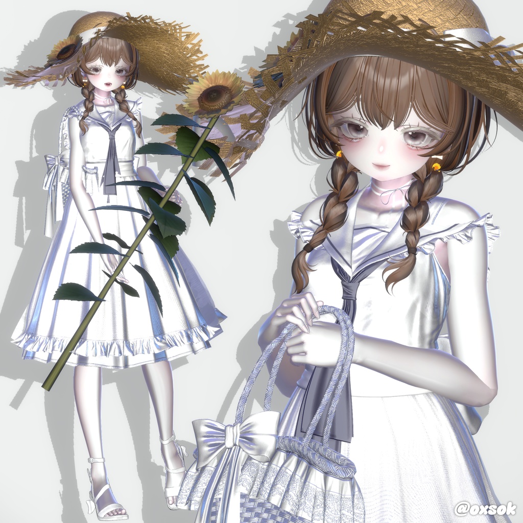 【12アバター対応】 Mofu Braid Hair