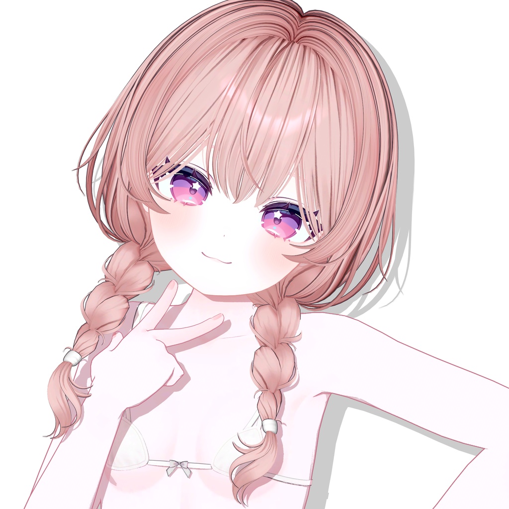 【12アバター対応】 Mofu Braid Hair