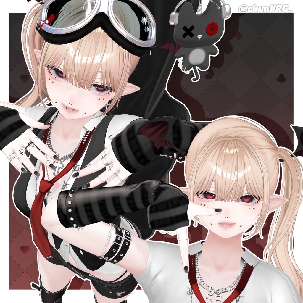 【12アバター対応】 2way Tereru Hair