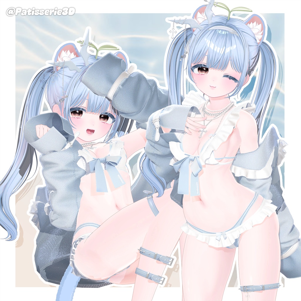 【12アバター対応】 2way Tereru Hair