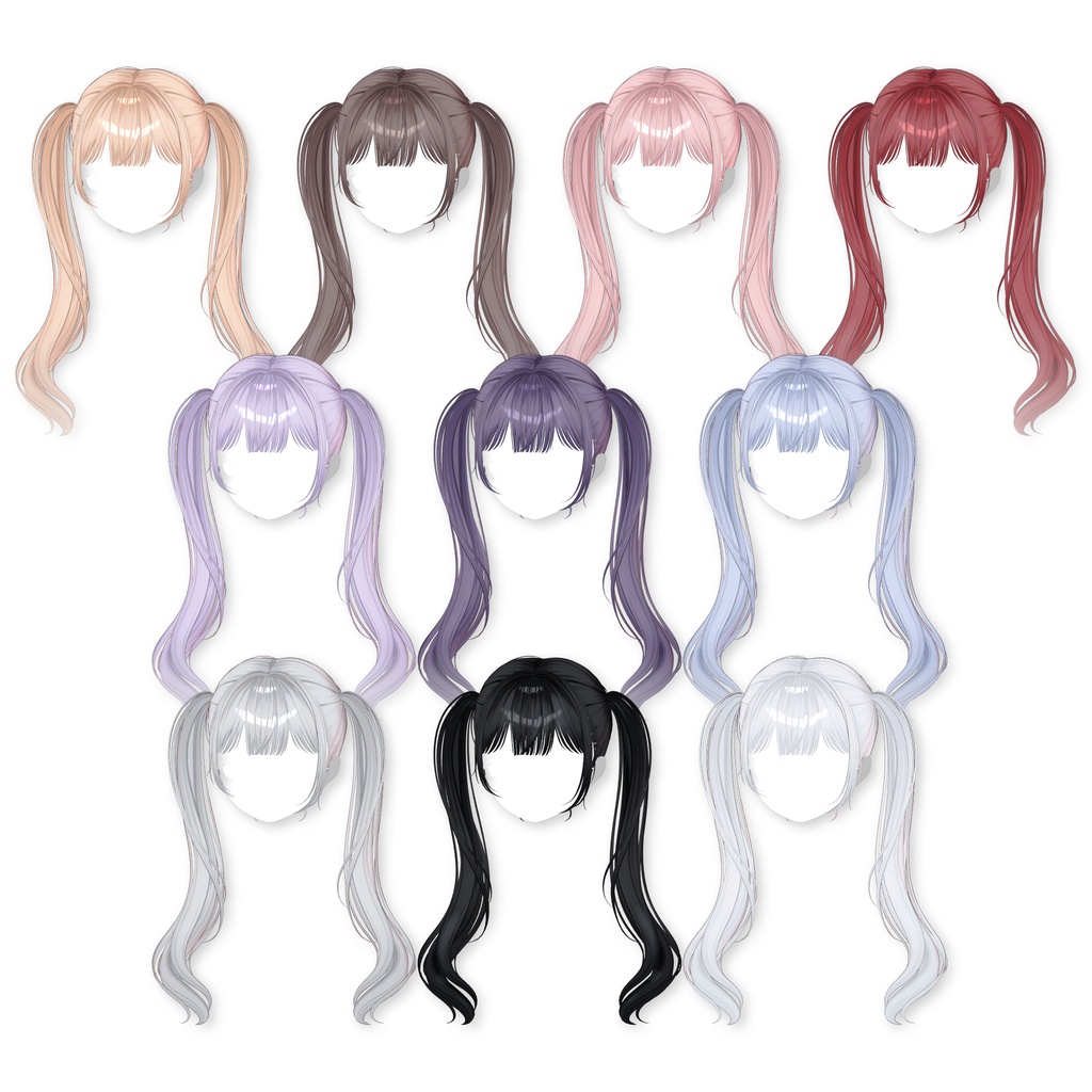 【12アバター対応】 2way Tereru Hair