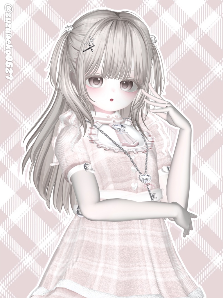 【12アバター対応】Half-up Goth Twin💀