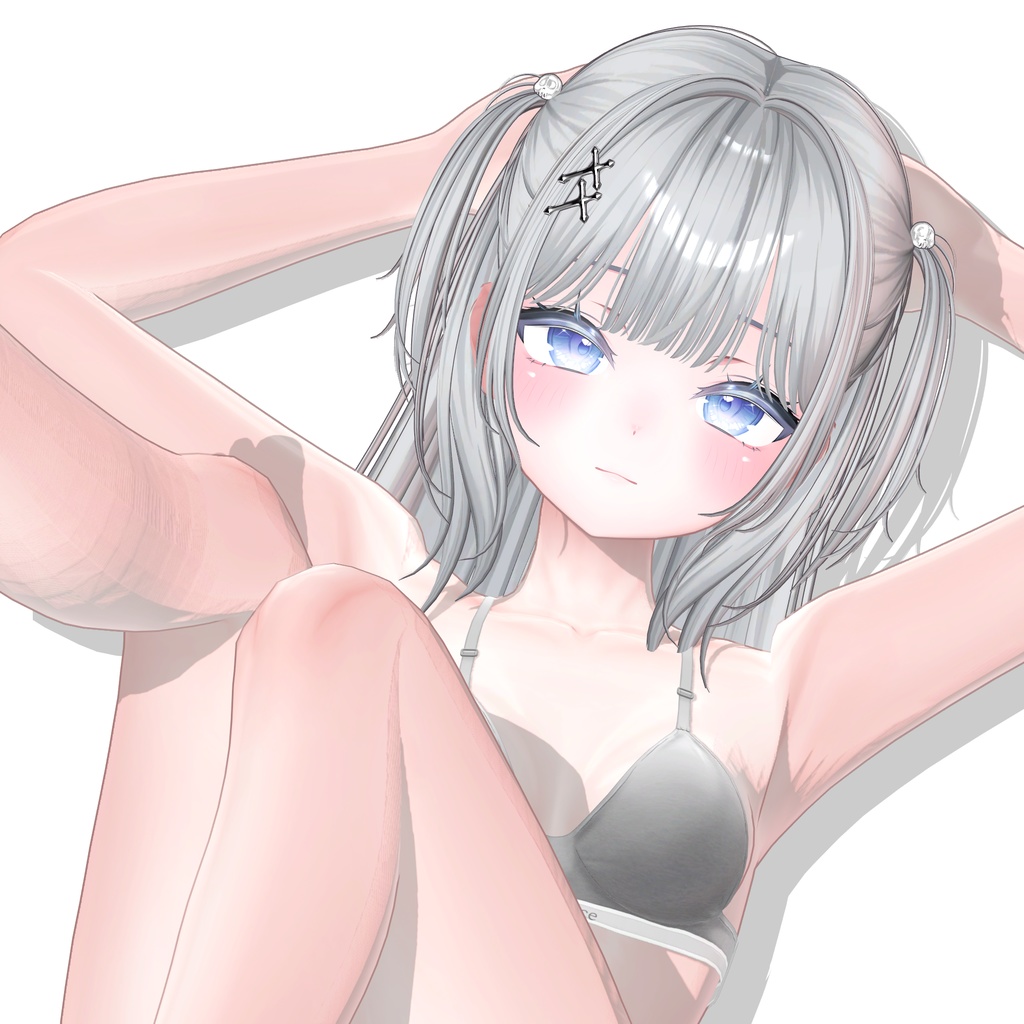 【12アバター対応】Half-up Goth Twin💀