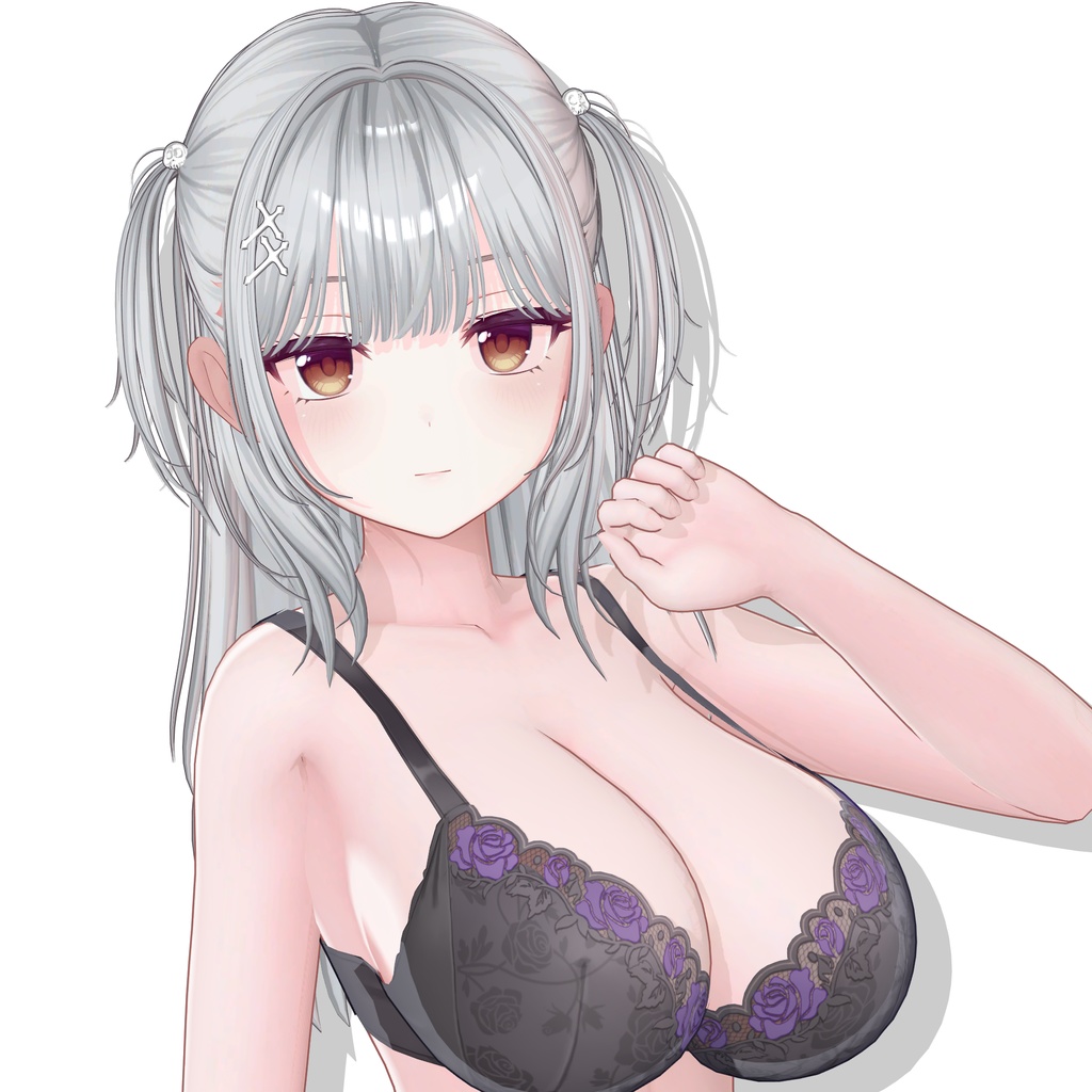 【12アバター対応】Half-up Goth Twin💀