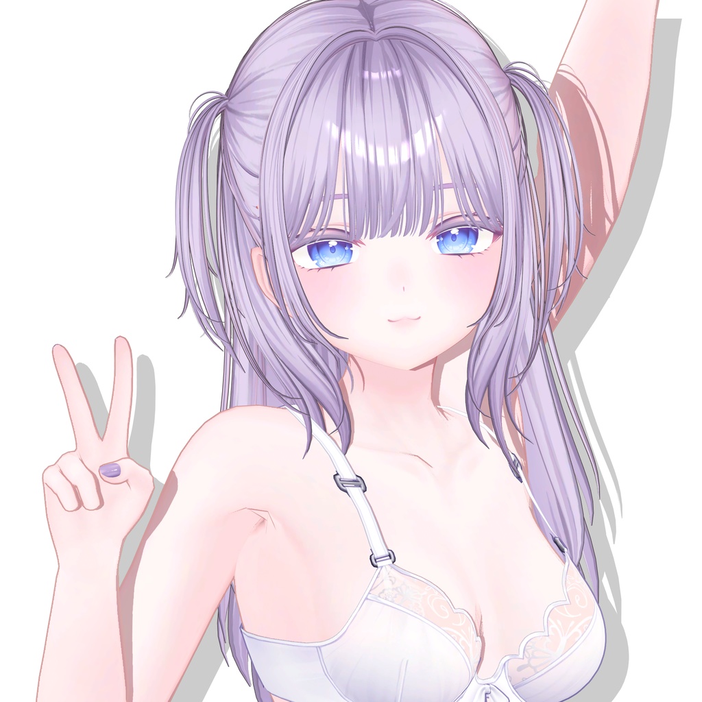 【12アバター対応】Half-up Goth Twin💀