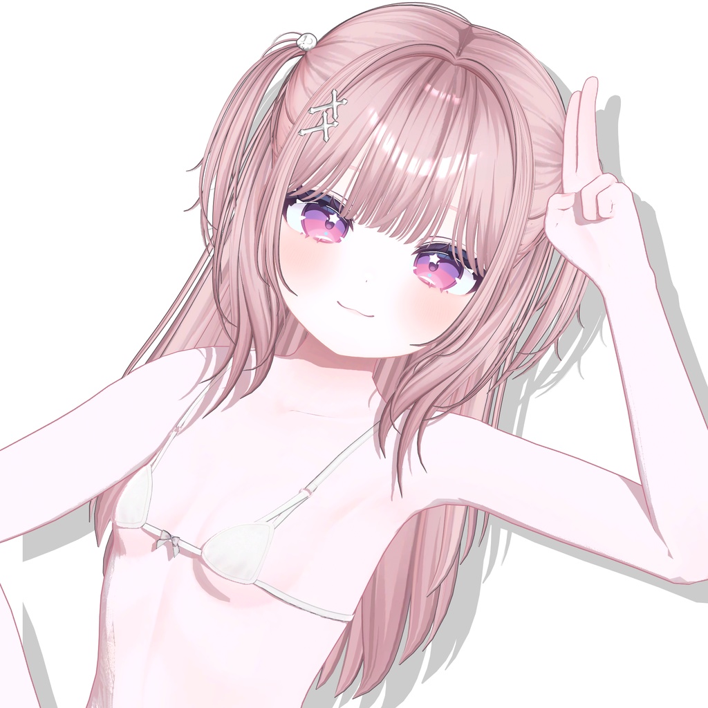 【12アバター対応】Half-up Goth Twin💀