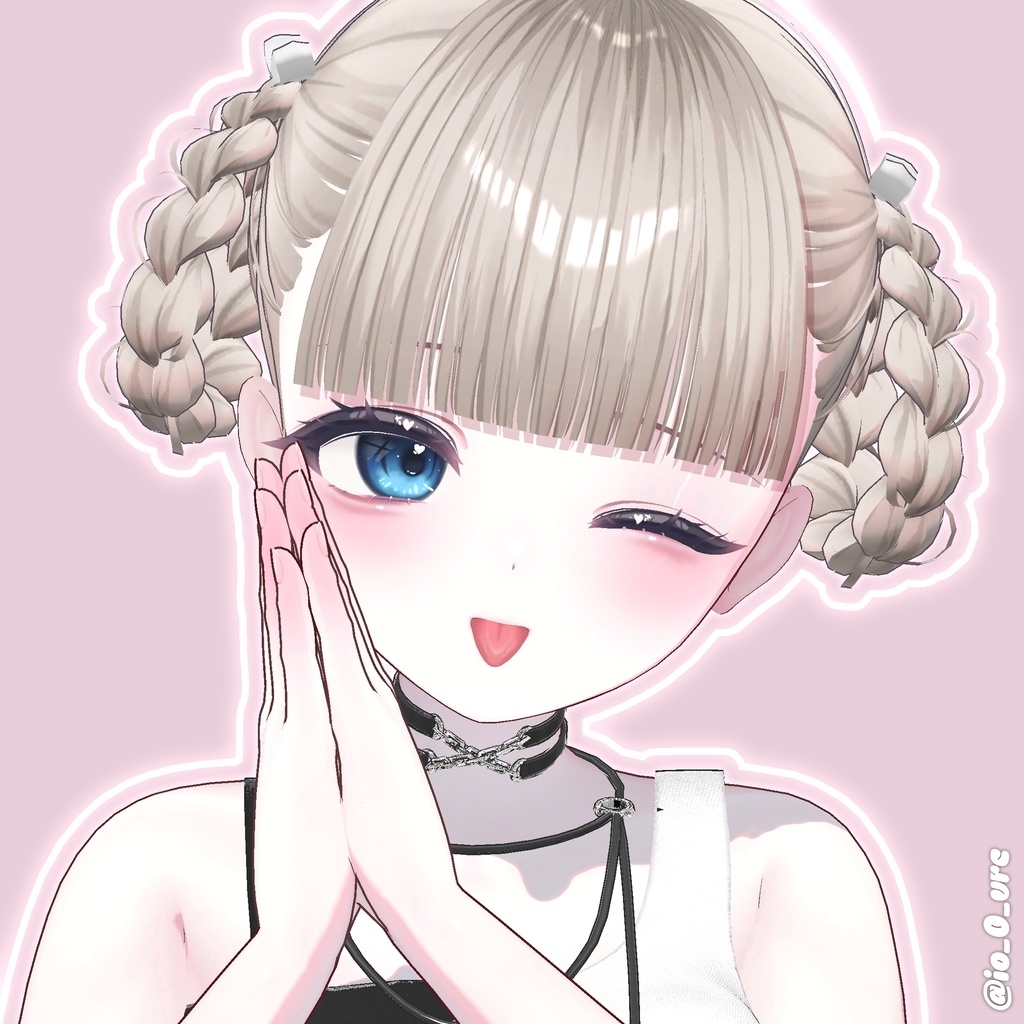 【12アバター対応】Braid Donut Hair🍩
