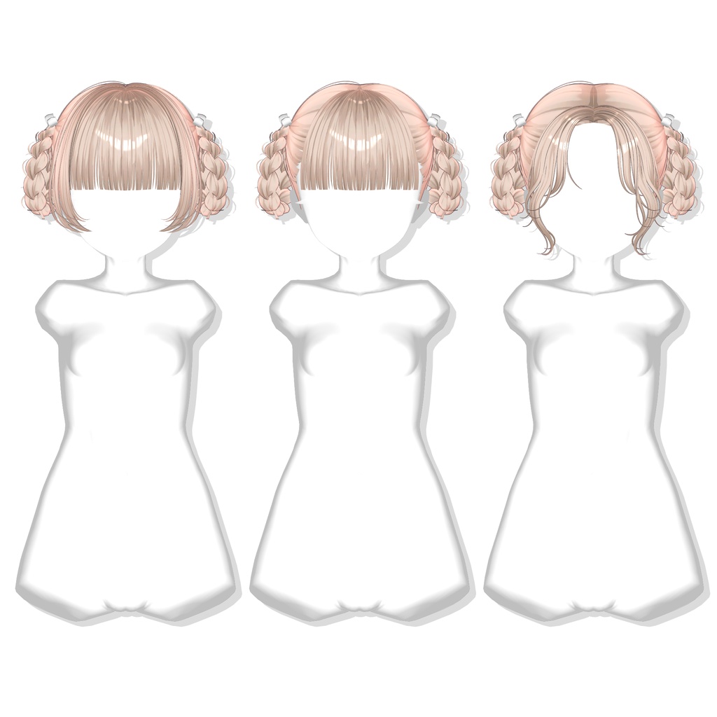 【12アバター対応】Braid Donut Hair🍩