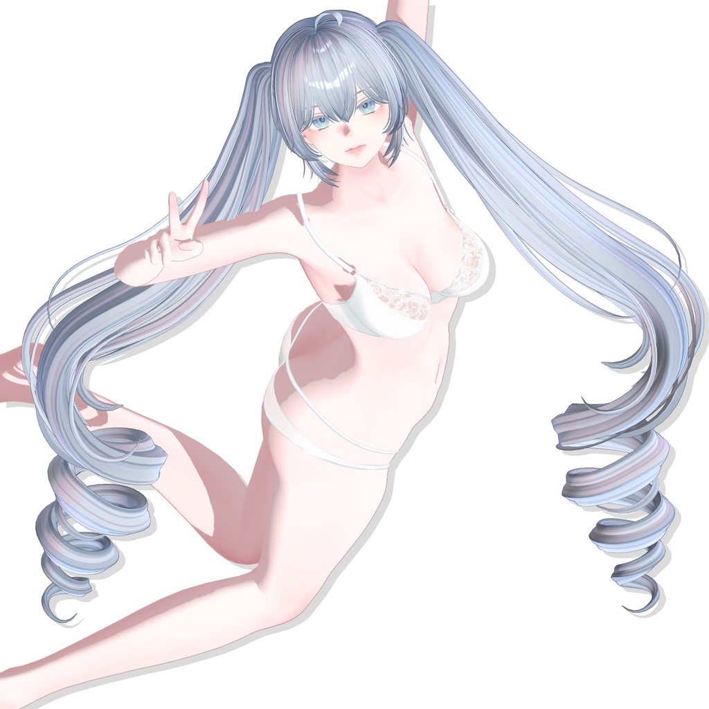 【12アバター対応】Long TateRoll Hair🥐