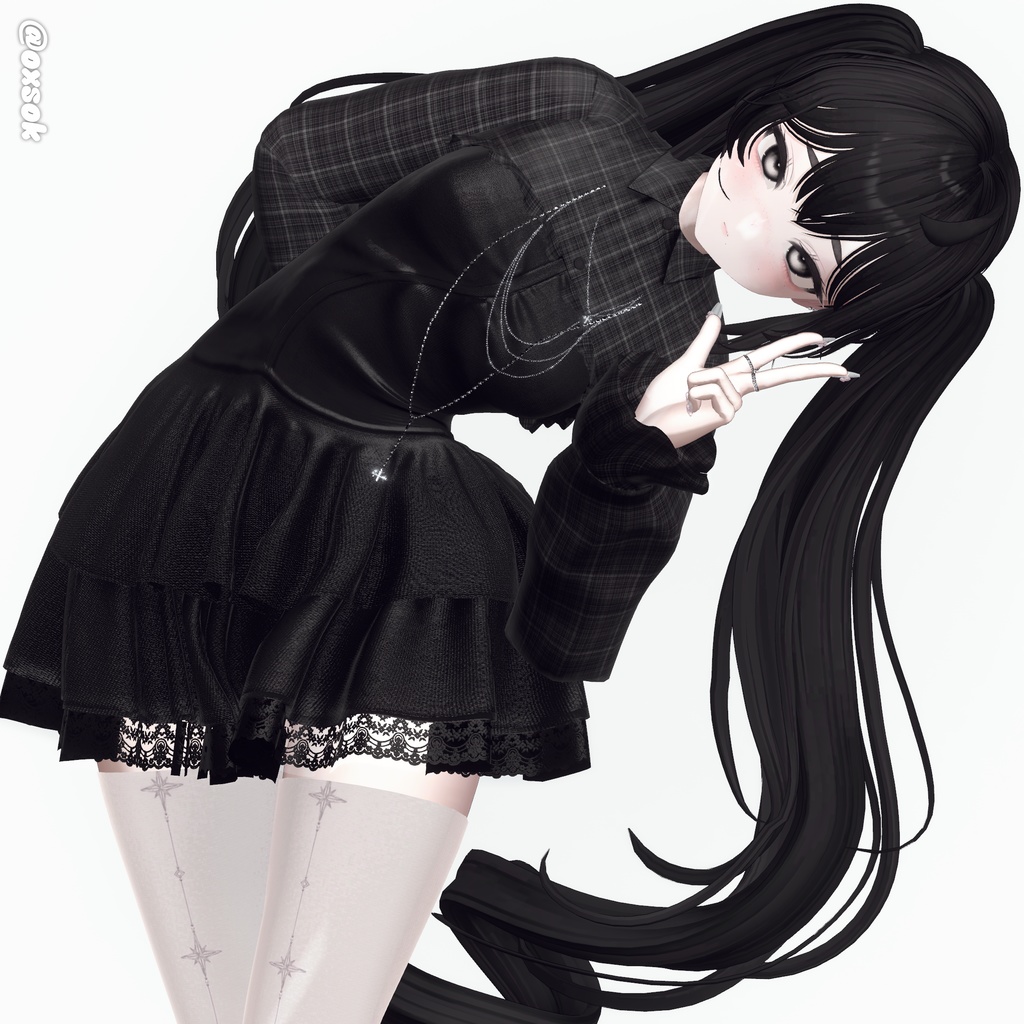 【12アバター対応】Long TateRoll Hair🥐