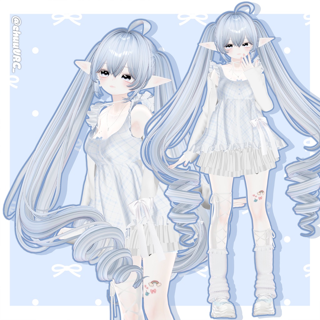 【12アバター対応】Long TateRoll Hair🥐