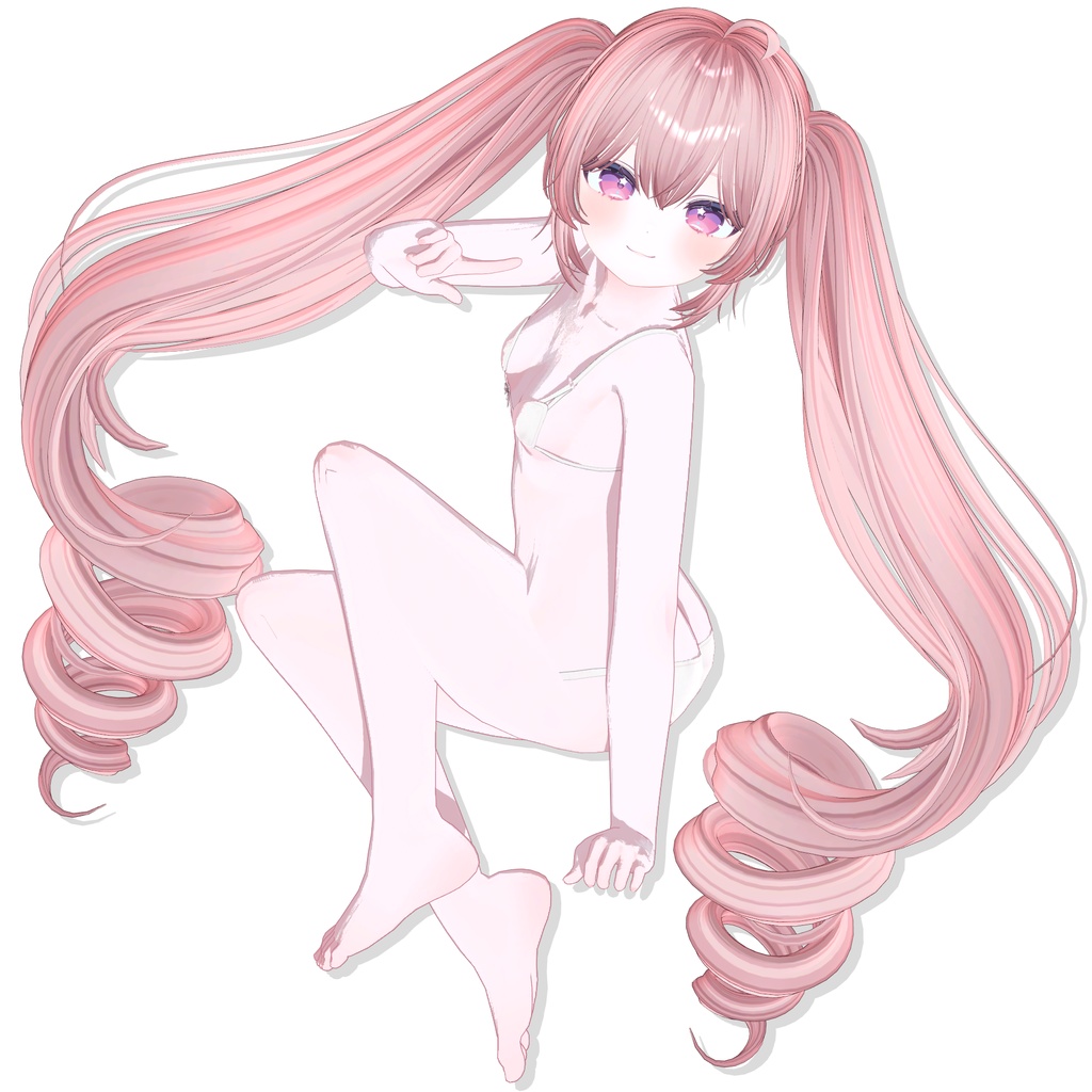 【12アバター対応】Long TateRoll Hair🥐