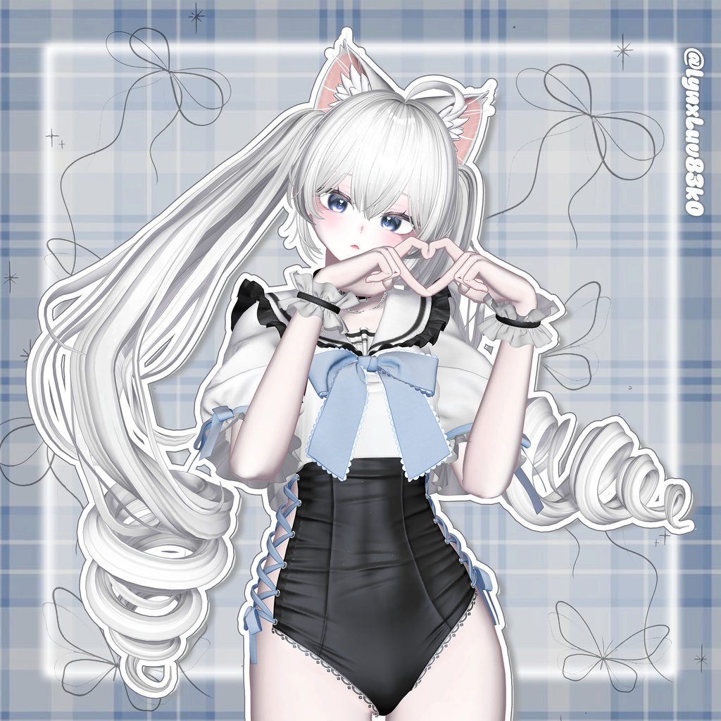 【12アバター対応】Long TateRoll Hair🥐