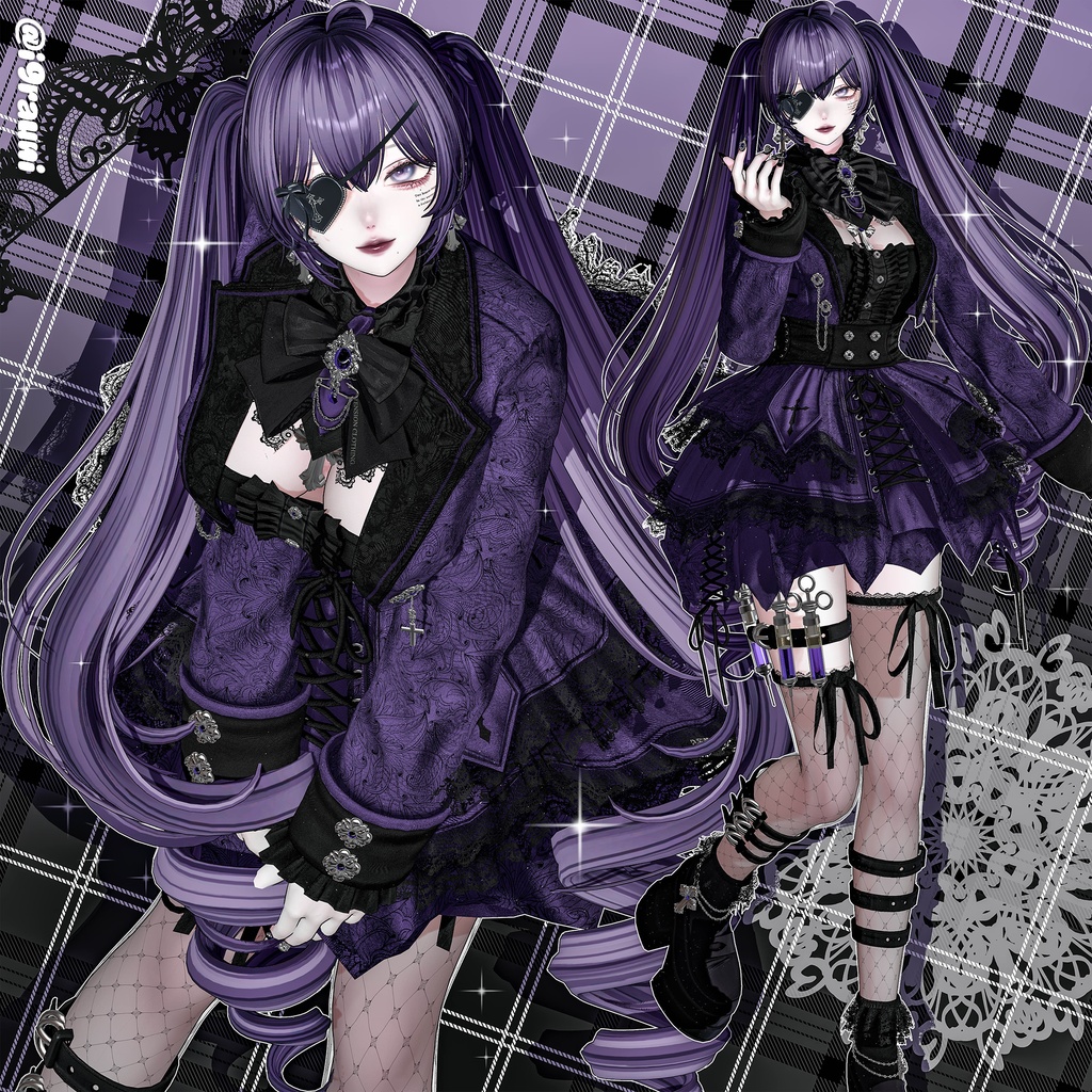 【12アバター対応】Long TateRoll Hair🥐