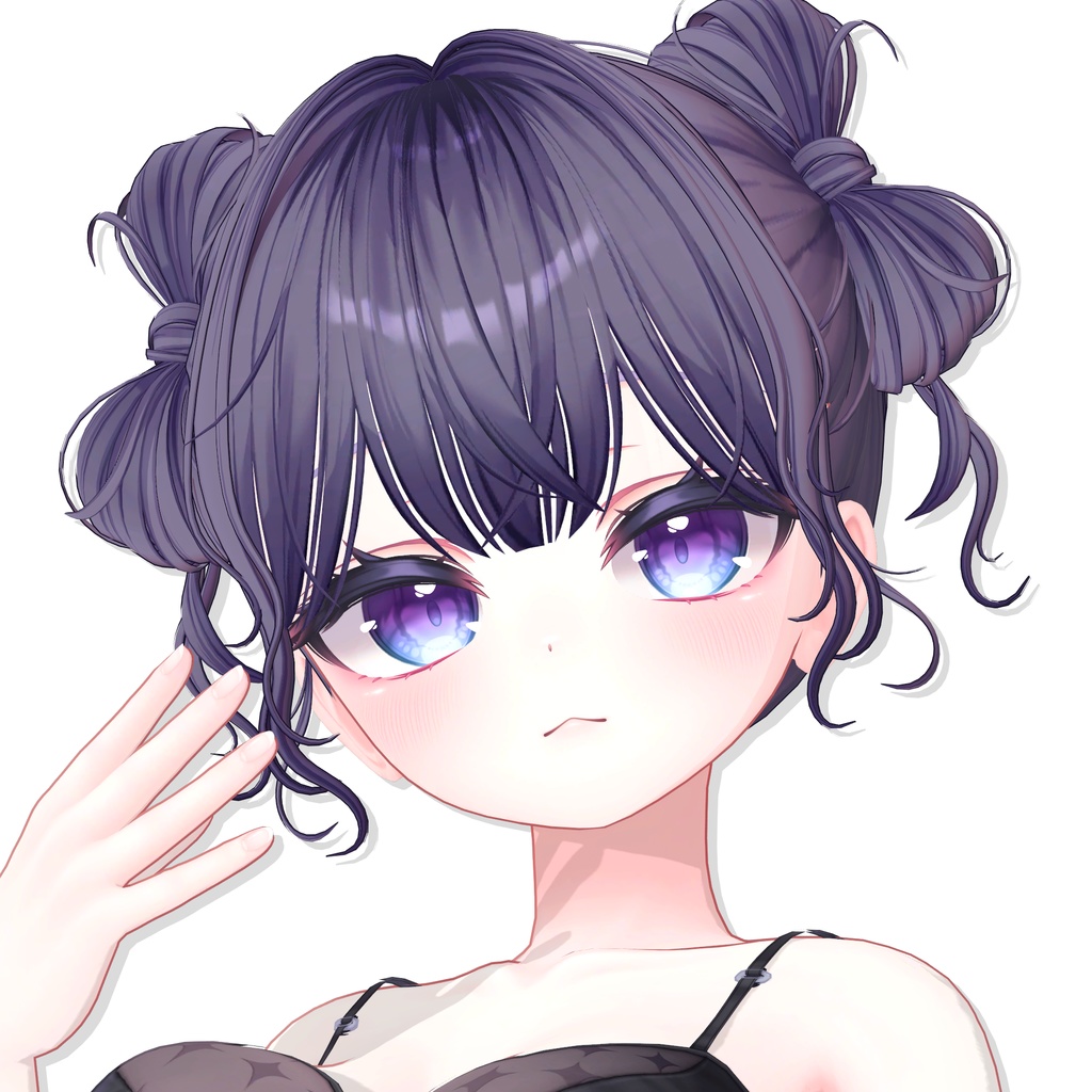 【12アバター対応】Twin Ribbon Bun Hair🎀