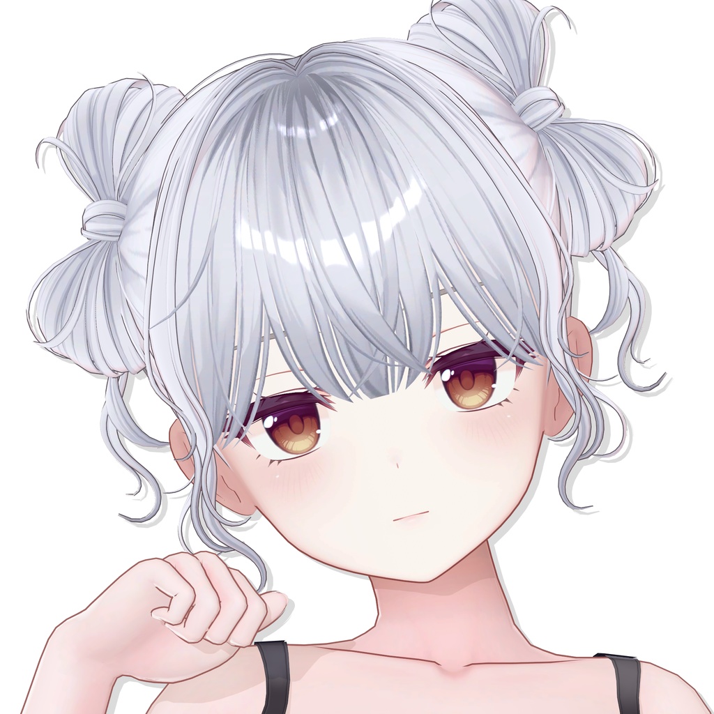 【12アバター対応】Twin Ribbon Bun Hair🎀