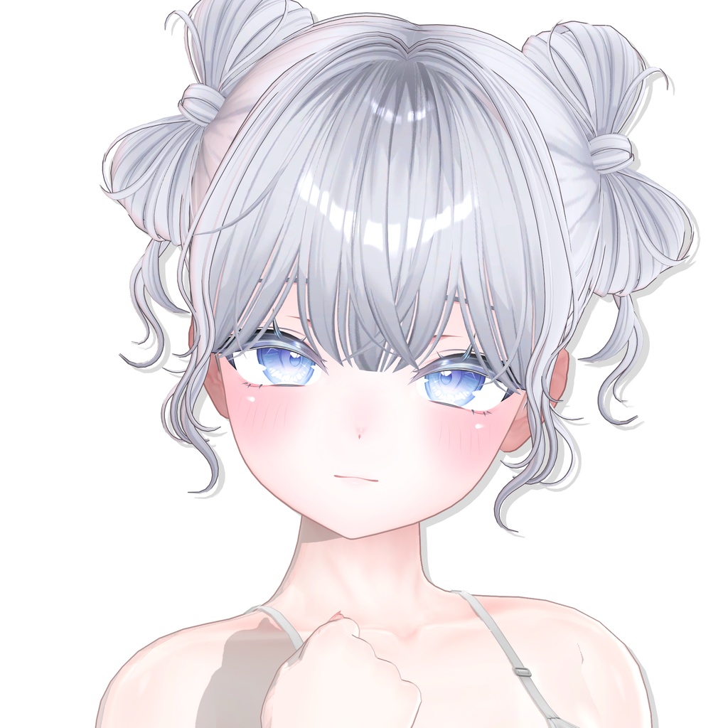 【12アバター対応】Twin Ribbon Bun Hair🎀