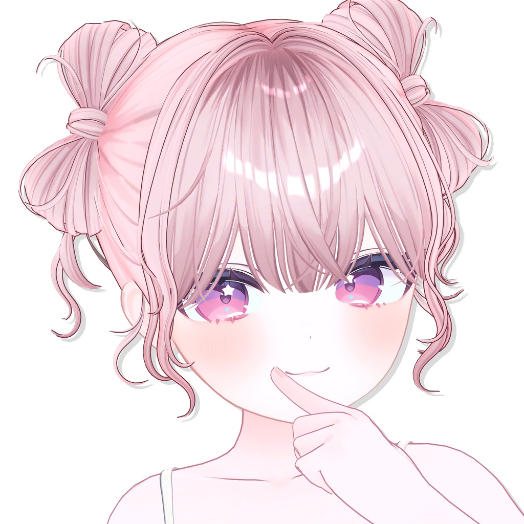 【12アバター対応】Twin Ribbon Bun Hair🎀