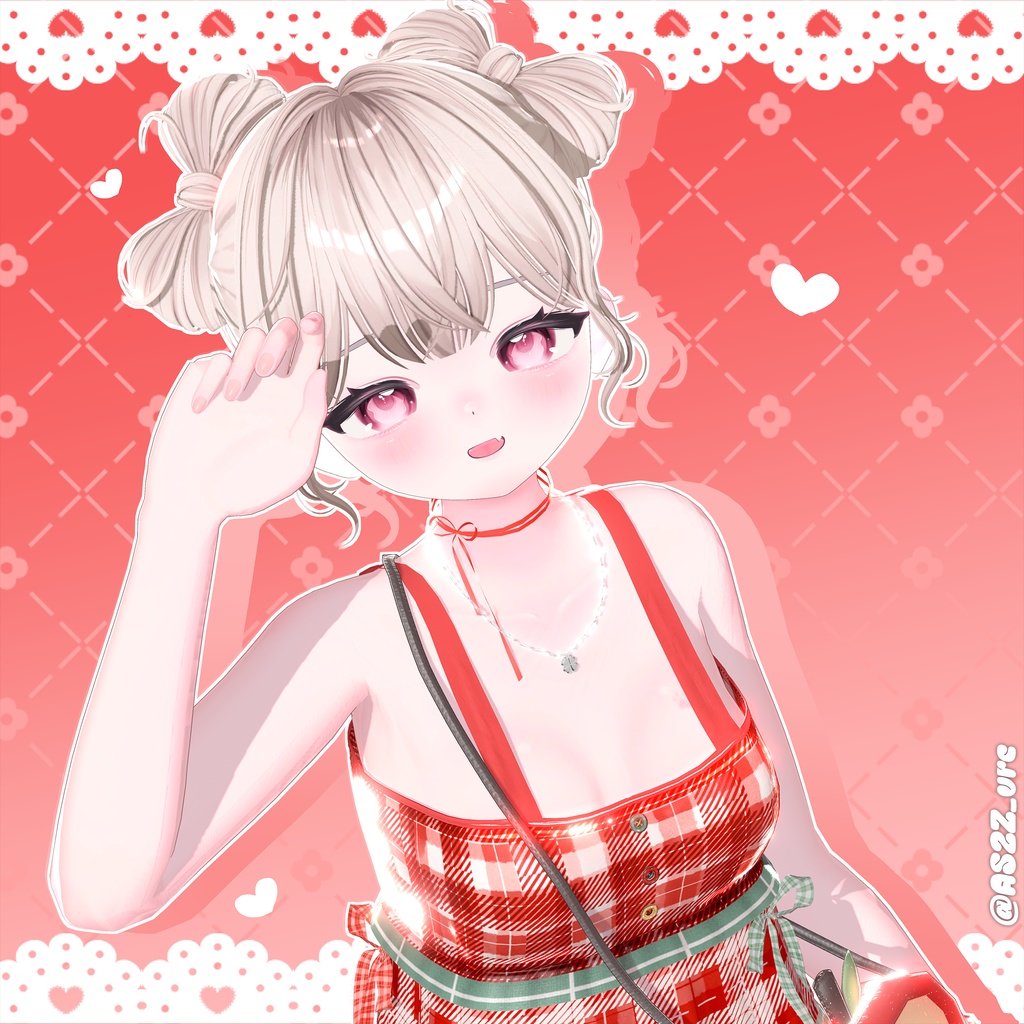 【12アバター対応】Twin Ribbon Bun Hair🎀