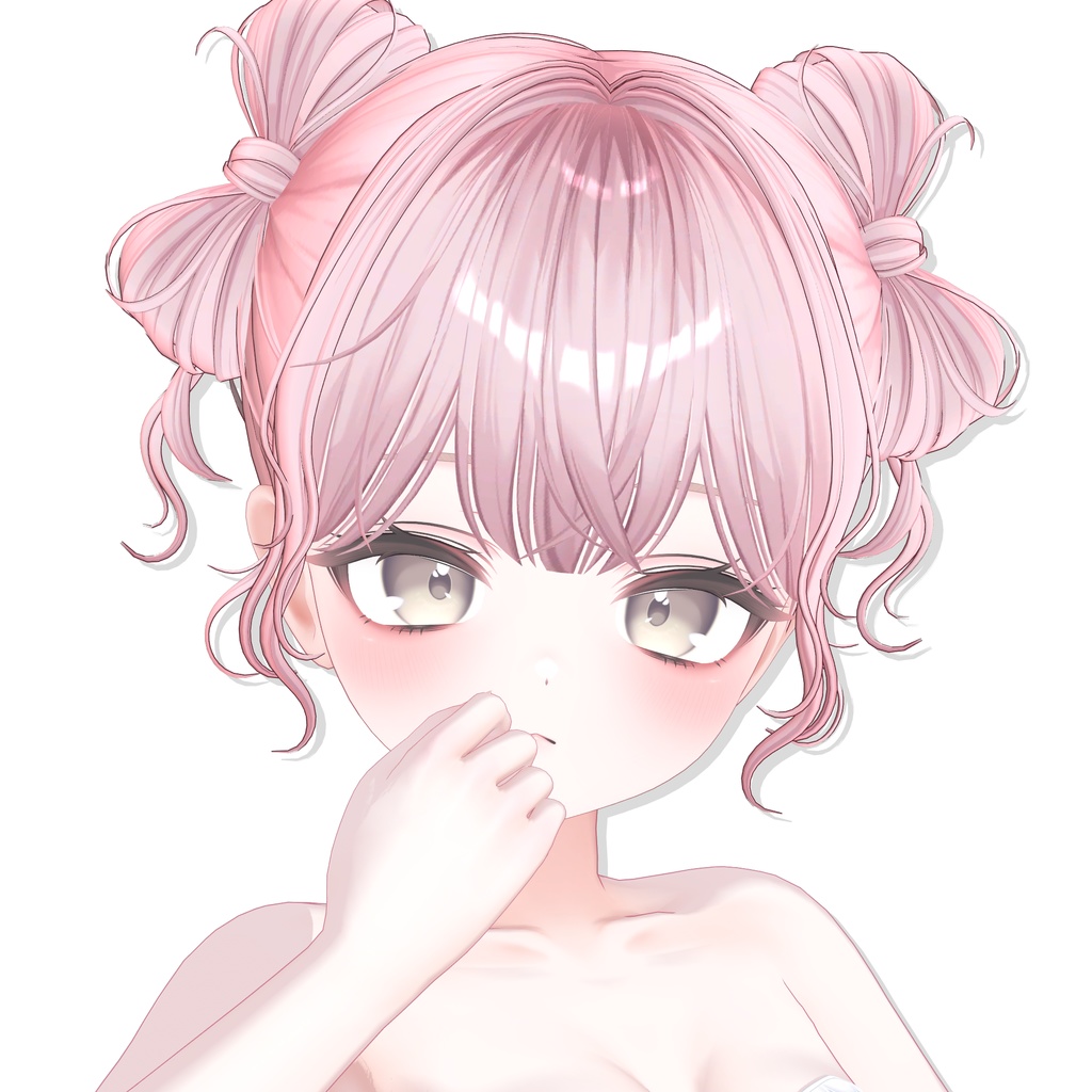 【12アバター対応】Twin Ribbon Bun Hair🎀