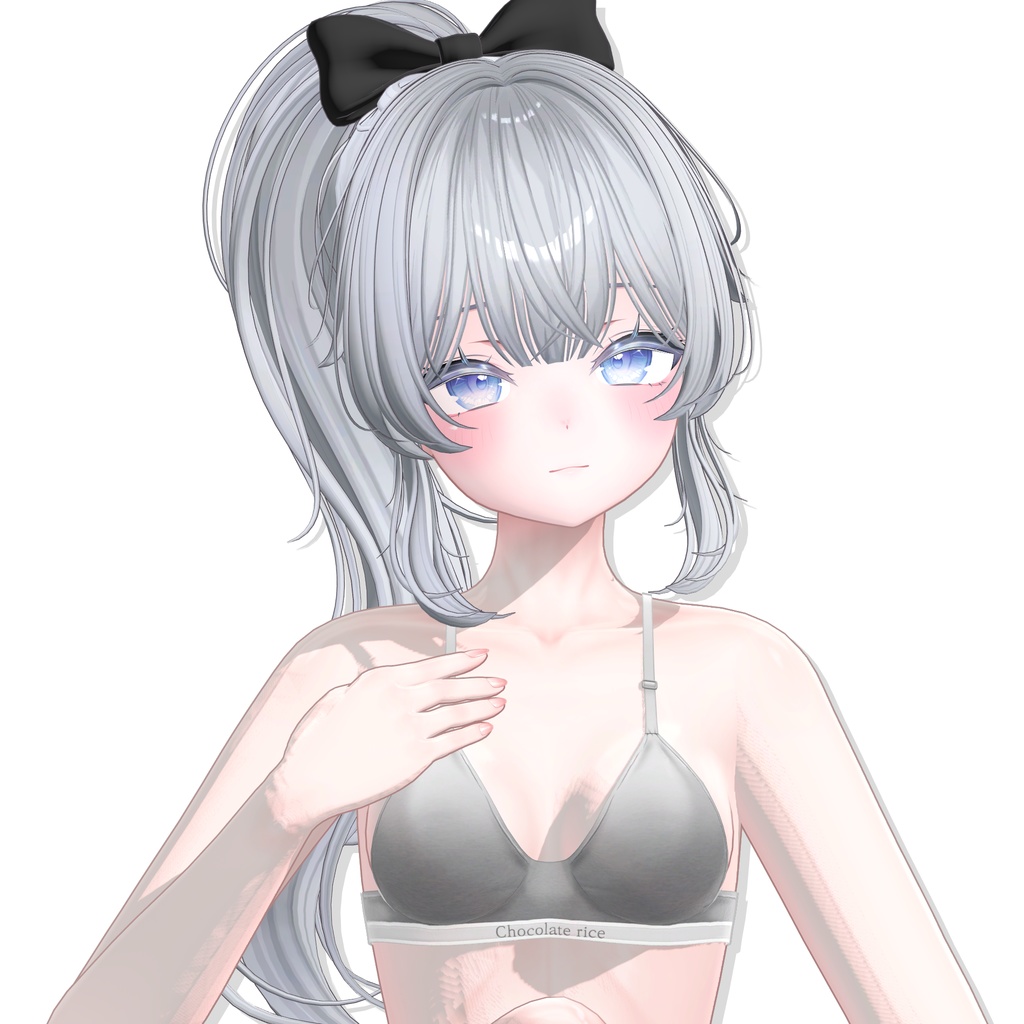 【14アバター対応】 Wavy Ponytail Hair